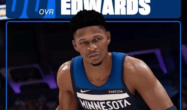 九游体育-2K26公布能力值排名第五球员：爱德华兹，能力值95